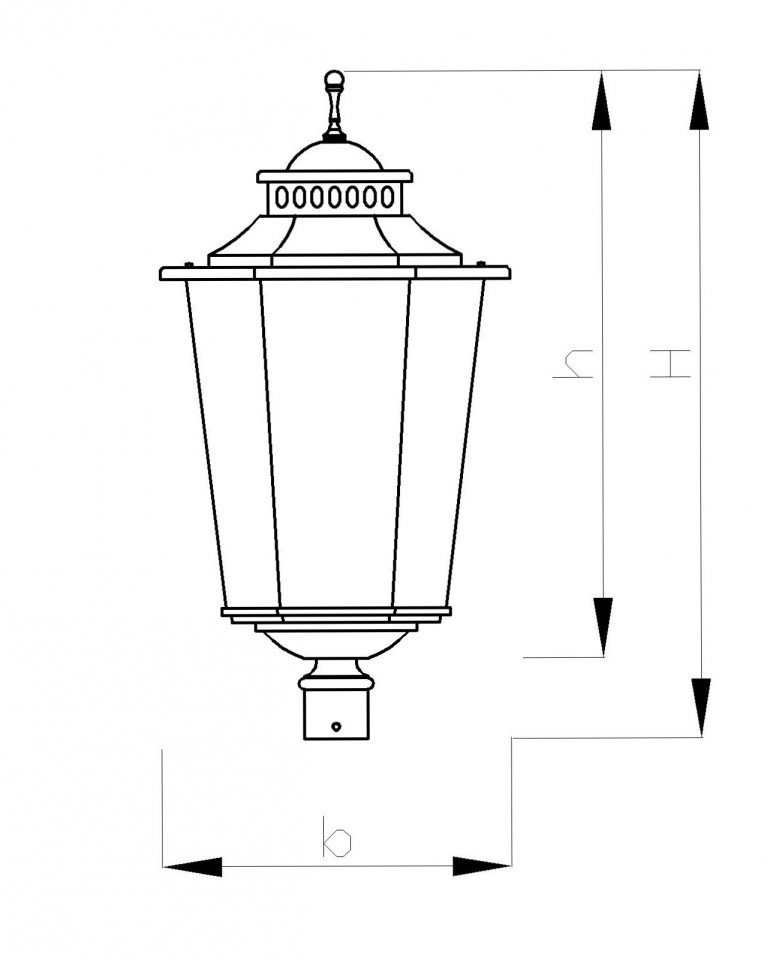 Светильник Н-500 мм - вид 2